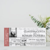 Carte Pass Mariage Paris Light Burgundy (Debout devant)