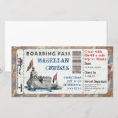 Carte Passe d'embarquement des navires de croisière (Devant / Derrière)