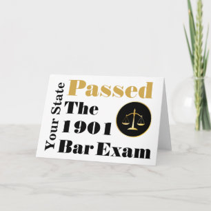 Carte Passé l'examen à la barre (Personnaliser, état et