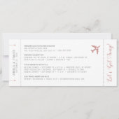 Carte Passe Pink Boarding Destination Photo Enregistrer  (Dos)