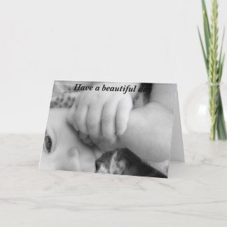 Carte Passe une belle journée, bébé