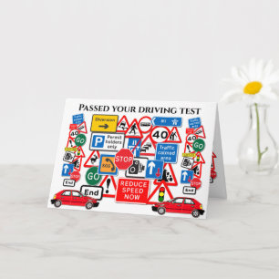 Carte Passé votre test de conduite ~ Félicitations!