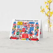 Carte Passé votre test de conduite ~ Félicitations! (Fleur jaune)