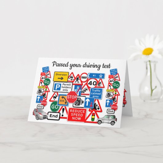 Carte Passé votre test de conduite ~ Félicitations! Cart (Petite plante)