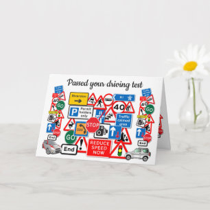 Carte Passé votre test de conduite ~ Félicitations! Cart