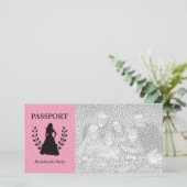 Carte passeport de la partie bachelorette (Debout devant)