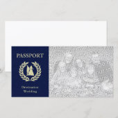Carte passeport de mariage de destination (Devant / Derrière)