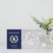 Carte passeport de mariage de destination (Debout devant)