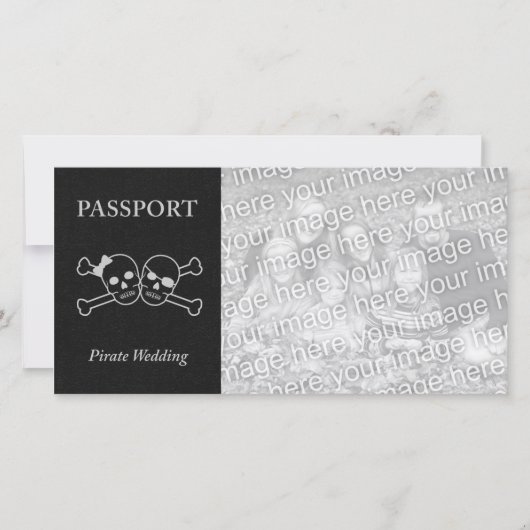 Carte passeport mariage pirate (Devant)