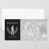 Carte passeport pour enterrement de vie de garçon (Devant / Derrière)