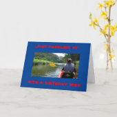 CARTE **PASSER À VOUS SOUHAITER UN JOLI ANNIVERSAIRE** (Fleur jaune)