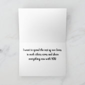 CARTE **PASSEZ LE RESTE DE MA VIE AVEC VOUS** MARIEZ-MOI (Intérieur)