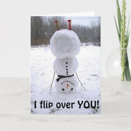CARTE PASSEZ LES VOLS DE SNOWMAN POUR VOUS ANNIVERSAIRE (Devant)