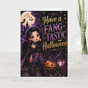 Carte Passez un Halloween Fang-Tastique