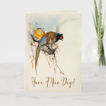 Passez Une Belle Journée Japonaise Vintage Pheasan