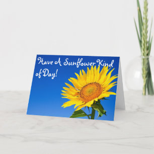 Carte Passez une journée de tournesol !