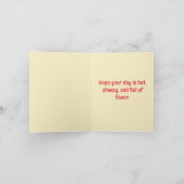 Carte Passez une journée en tranches - Drôle Pizza tous (Intérieur)