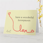 Carte Passez une lune de miel merveilleuse (Fleur jaune)
