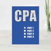 Carte Passing 1 part CPA Congratulations, CPA, Blue (Devant)