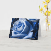 Carte Passion bleue de Blue Series (Fleur jaune)