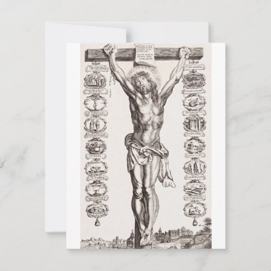 Carte Passion de Jésus crucifixion du Christ (Devant)