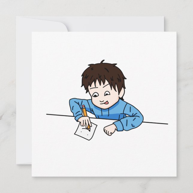 Carte Passion pour le dessin (Devant)