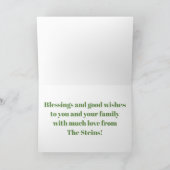 Carte Passover Greeting Card "Gold Jerusalem" (Intérieur)