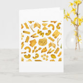 Carte Pasta Motif Pasta Lover Motifs (Fleur jaune)