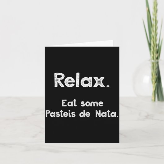 Carte Pasteis De Nata Rtuguese Quote Funny Rtugal Food R (Devant)