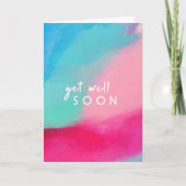 Carte Pastel Abstrait | Art Moderne Élégant Se Bien Bien (Devant)