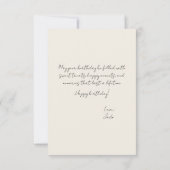 Carte Pastel Aquarelle Anniversaire avec Cupcakes (Dos)