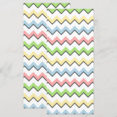 Carte Pastel Chevron-Drop Shadow par Shirley Taylor (Devant / Derrière)