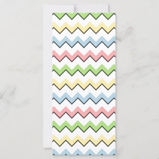 Carte Pastel Chevron-Drop Shadow par Shirley Taylor (Devant)