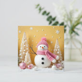 Carte Pastel Christmas - Flat Card  (Debout devant)