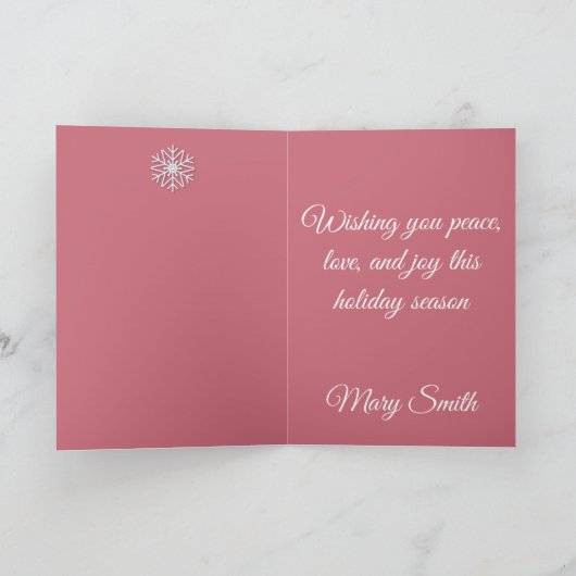 Carte Pastel Christmas - Folded Greeting Card  (Intérieur)