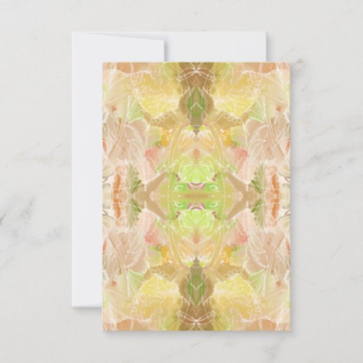 Carte Pastel Citrus Aquarelle Designer Imprimer Motif (Devant)