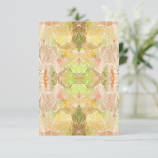 Carte Pastel Citrus Aquarelle Designer Imprimer Motif (Debout devant)