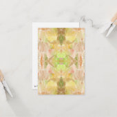 Carte Pastel Citrus Aquarelle Designer Imprimer Motif (Devant/Arrière en situation)