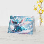 Carte Pastel Dragon (Fleur jaune)