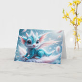 Carte Pastel Dragon (Fleur jaune)