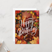 Carte Pastel Dreamy Citrouille Automne Automne Automne H (Devant/Arrière en situation)