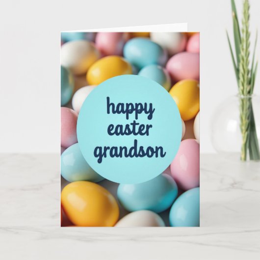 Carte Pastel Egg Happy Easter Card (Devant)