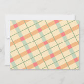 Carte Pastel En vichy Plaid personnalisée (Dos)