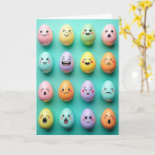 Carte Pastel Faces Fun Friend Card (Fleur jaune)