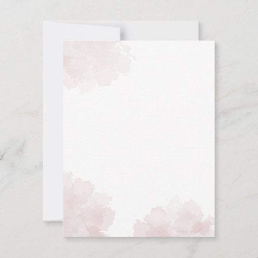 Carte Pastel Floral Bloom Botanical 60e fête d'anniversa (Dos)