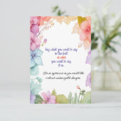 Carte Pastel Floral Card (Debout devant)