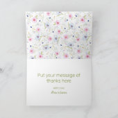 Carte Pastel Floral Merci (Intérieur)