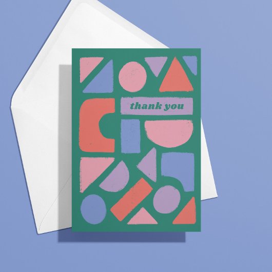 Carte Pastel forme le Merci pour ce que vous avez fait