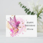 Carte Pastel Fun Online Fairy Anniversaire (Debout devant)