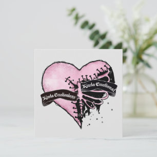 Carte Pastel Goth Heart   Émotionnel et sans émotion